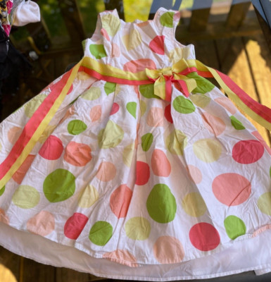 Emily West Polka Dot Dress      EUC  Size   7