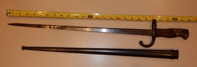 FRENCH BAYONET MRE D'ARMES DE ST. ETIENNE ARSENAL 1870's READ