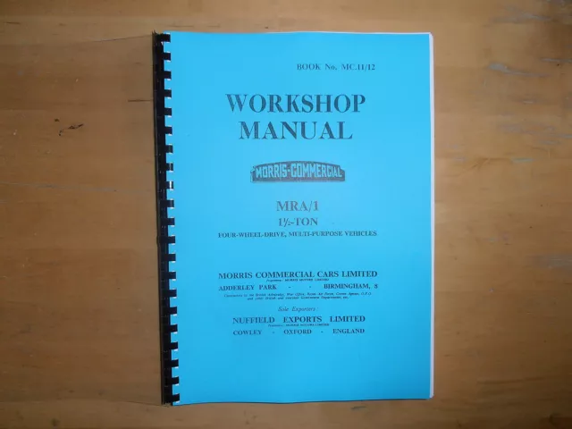 Morris.MRA1.Workshop manual.