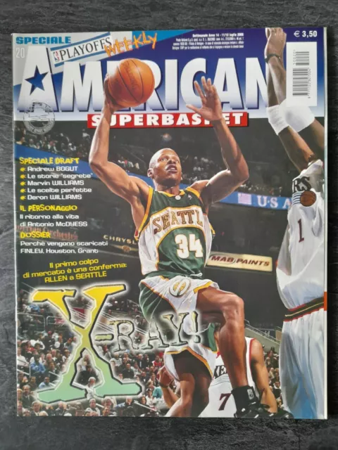 AMERICAN SUPERBASKET weekly speciale playoffs n. 20/2005 + poster BEN WALLACE