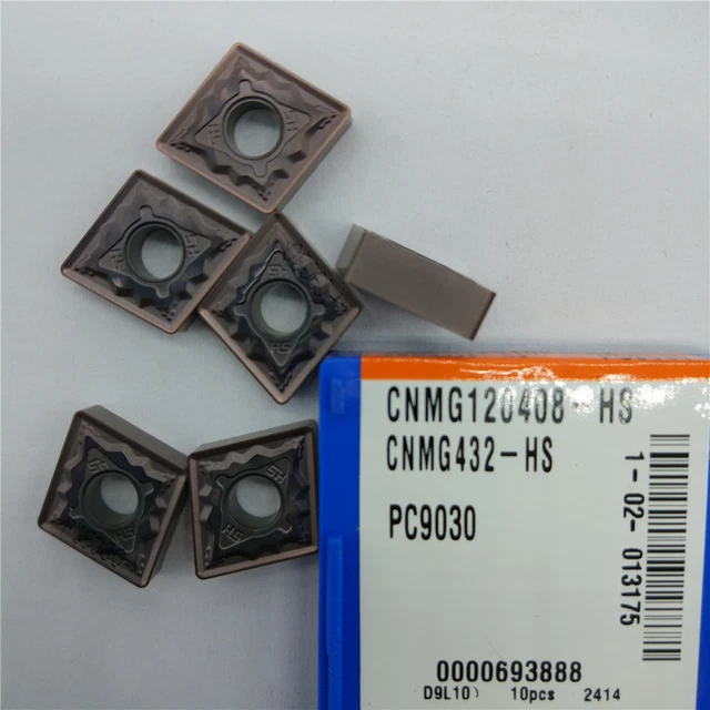 10pcs KORLOY CNMG120408-HS PC9030 CNMG432-HS PC9030 Carbide Inserts New