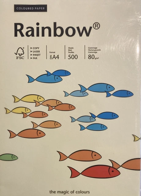 Rainbow Kopierpapier schwarz DIN A4 80 g/qm 100 Blatt | office discount