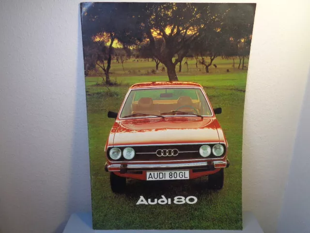 Vintage Audi 80 Gl Sales Brochure / Catalog Mint Condition