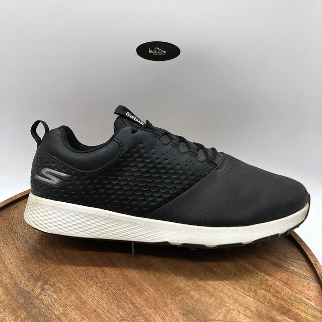 Skechers Go Golf Elite 4 V4 Black Leather Spikeless Golf Shoes 54552 Size 12