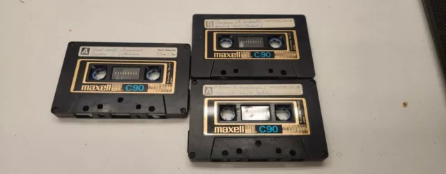 Maxell UD-XL II Position Type II Cassette 3x Lot