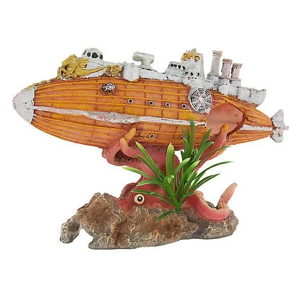 TOP FIN AQUATIC Decor Underwater Invention Fish Tank Ornament Submarine