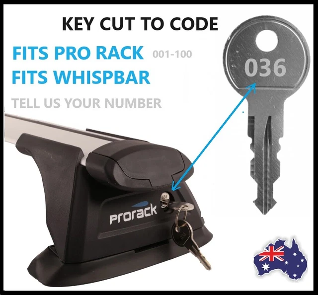 FOR THULE OR Rhino Roof Rack key Ski Bike Roof Pod Lock Key to