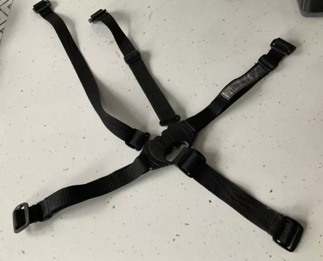 Genuine Mothercare Journey Seat Unit Full Harness Straps / Clip / Belt - Black