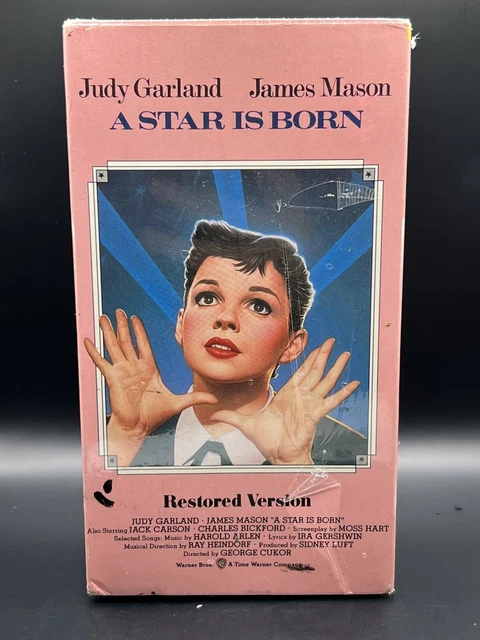 JUDY GARLAND A STAR IS BORN VHS New Sealed 2 Tapes Hi-Fi RESTORED