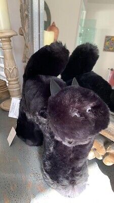 Almohada de Halloween Pottery Barn Black Cat 15 pulgadas NUEVA CON ETIQUETAS
