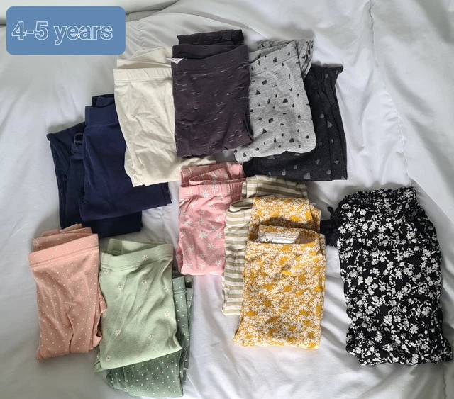 Girls Legging Trouser Bundles 4-5 & 5-6 years Great Condition. 21 Pairs Total