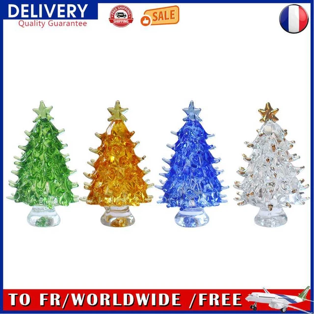 Crystal Christmas Tree Art Figurine Collection Dreams Ornament Home Decoration