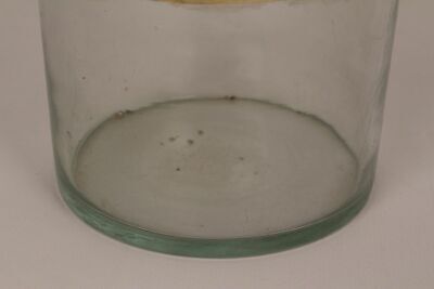 Apotheker Flasche Medizin Glas klar Tinct. Myrrhae antik Deckelflasche 7