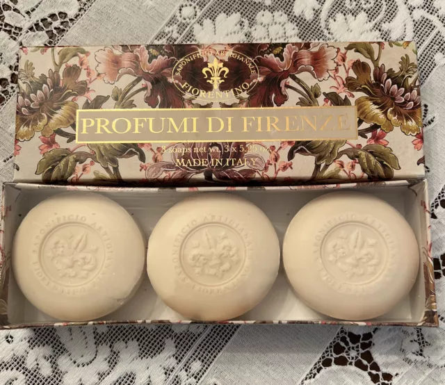 Box of 3 Bars of New Profumi Di Firenze Bar Soap - Italian Soap