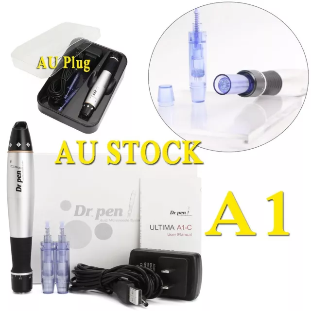 ULTIMA A1 Electric Derma Pen Dr Pen Auto Micro Needle Stamp Roller Anti-Aging AU 2