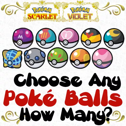 Choisir Importe Poké Balles Aprilballs Apricorn Bête Lune Pokemon Scarlet Violet