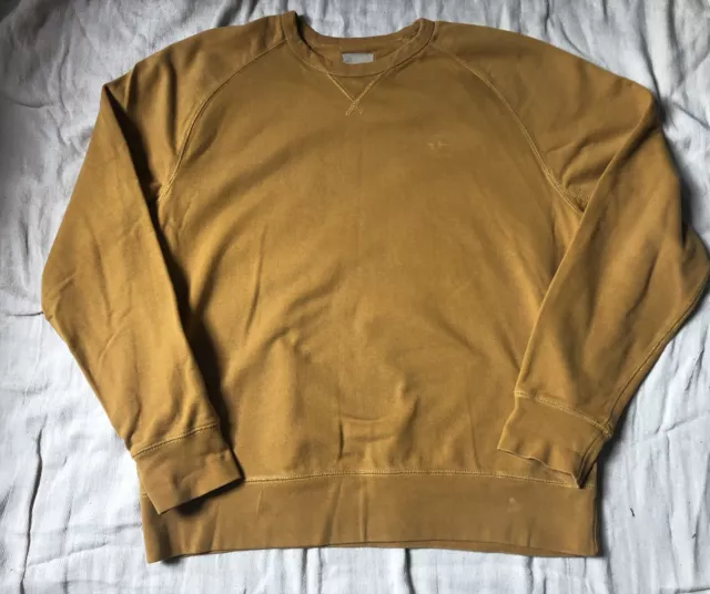 Levi Dockers vintage mustard yellow sweatshirt,size L