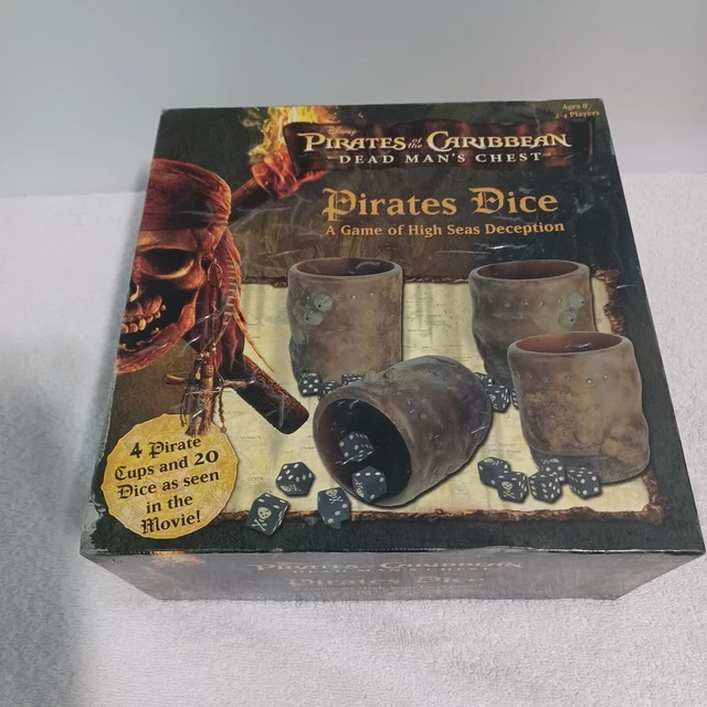 DISNEY PIRATES OF the Caribbean Pirates Dice Game Dead Man's Chest 100