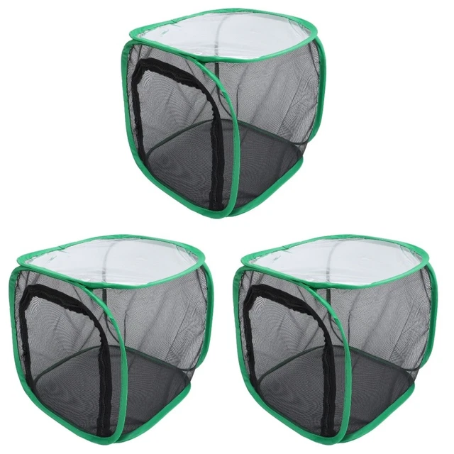 3 Pcs Plant Incubator Insect Catching Butterfly Habitat Net Child Indoor
