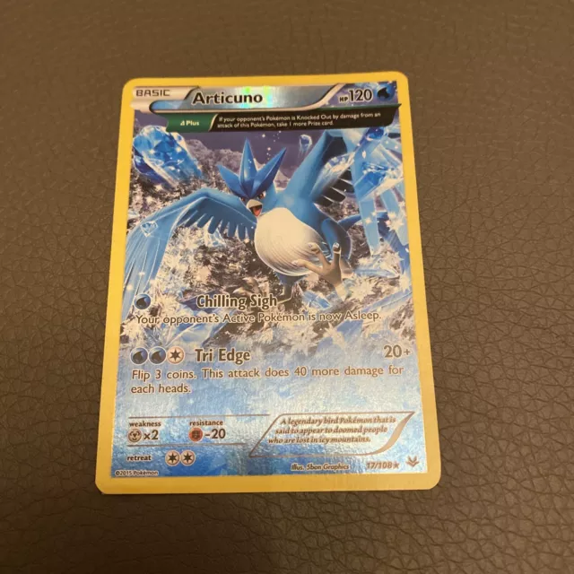 Articuno Pokémon Card 17/108 Roaring Skies Holo