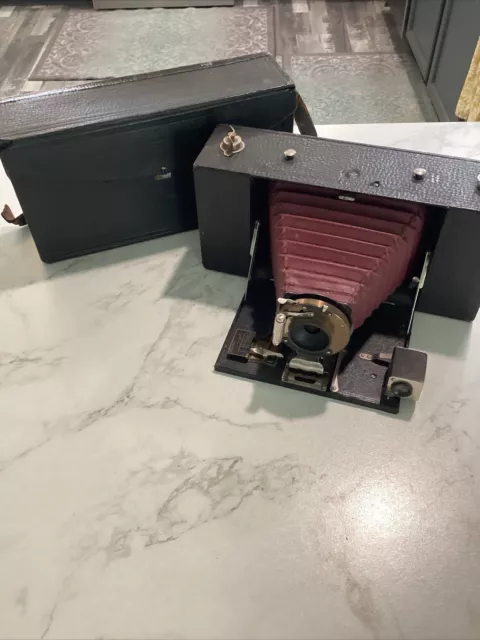 Antique Eastman Kodak Camera And Case