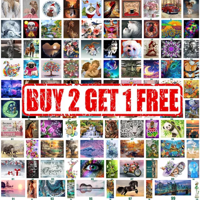 DIY 5D Full Drill Diamond Painting Mural Cross Stitch Kit Art Picture Embroidery