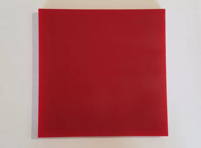 1/2" x 6" x 6" URETHANE / POLYURETHANE SHEET 95 A RED SHEET