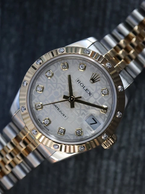 Rolex J38734: Datejust 31, Watch Ref. 178313, Silver Jubilee Diamond Dial, Bo... Rolex J38734: Datejust 31, Watch Ref. 178313, Silver Jubilee Diamond Dial, Bo...