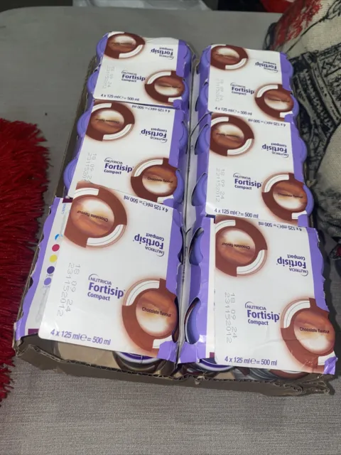 23 x Nutricia Fortisip Compact Chocolate flavour Expiry September 2024