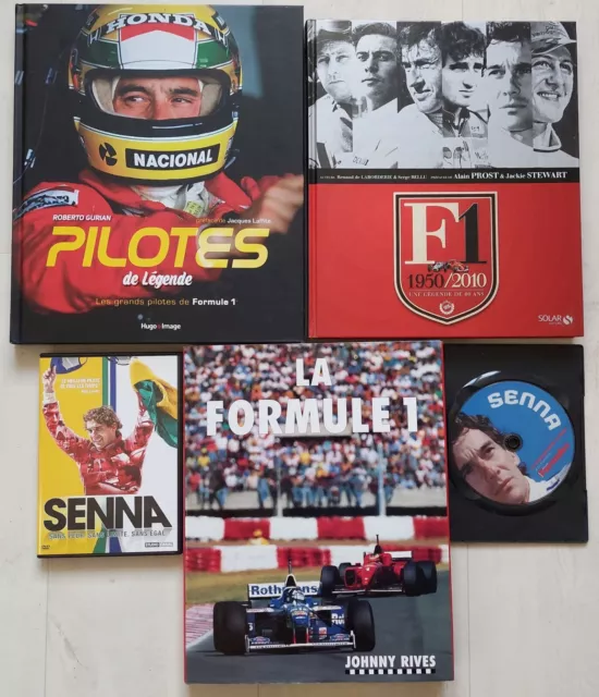 Lot De Livres Formule 1 + DVD