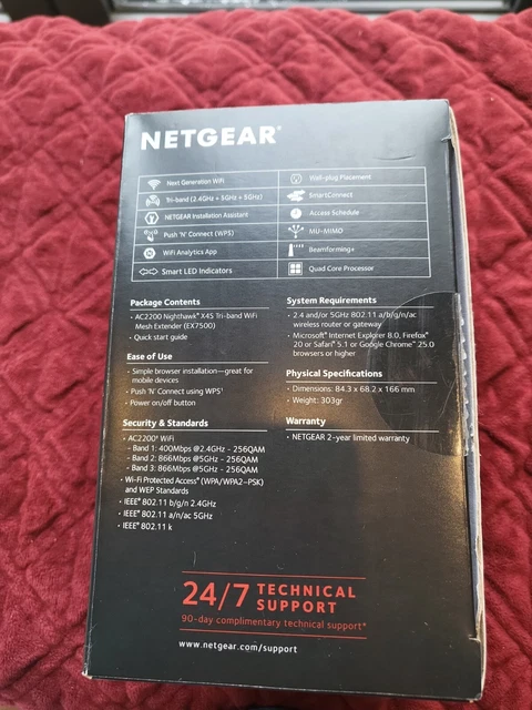 NETGEAR EX7500-100UKS Nighthawk X4S Router - White 2