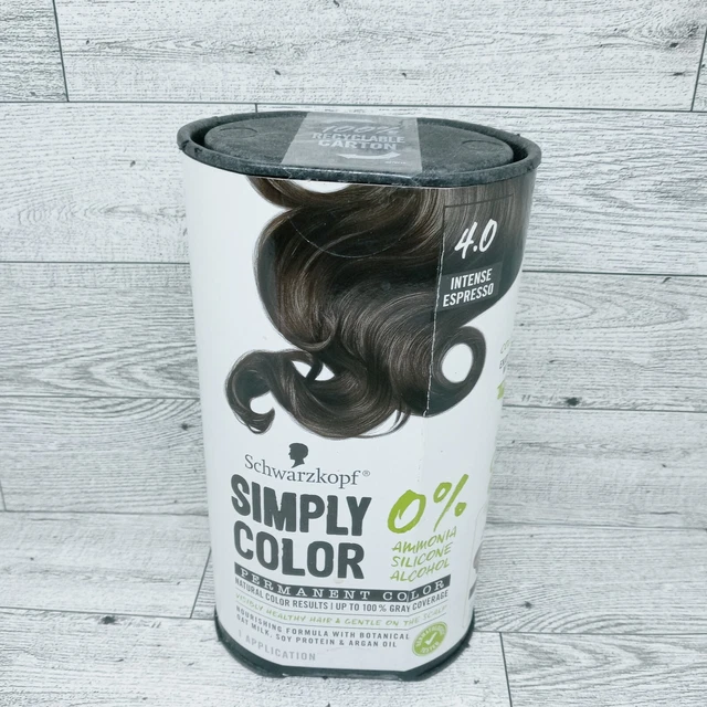 SCHWARZKOPF SIMPLY COLOR Permanent Hair Color 4.0 INTENSE ESPRESSO