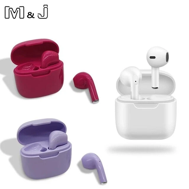 M & J – écouteurs intra-auriculaires sans fil Bluetooth - white/blanc