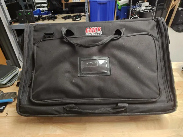 Gator Cases Padded Large Format Mixer Carry Bag Rugged Nylon Black