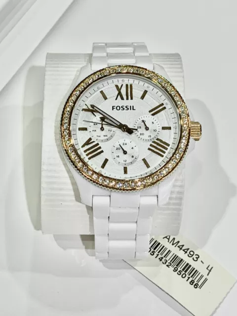 Fossil AM4493 Women's Cecile White/Plastic Watch 2