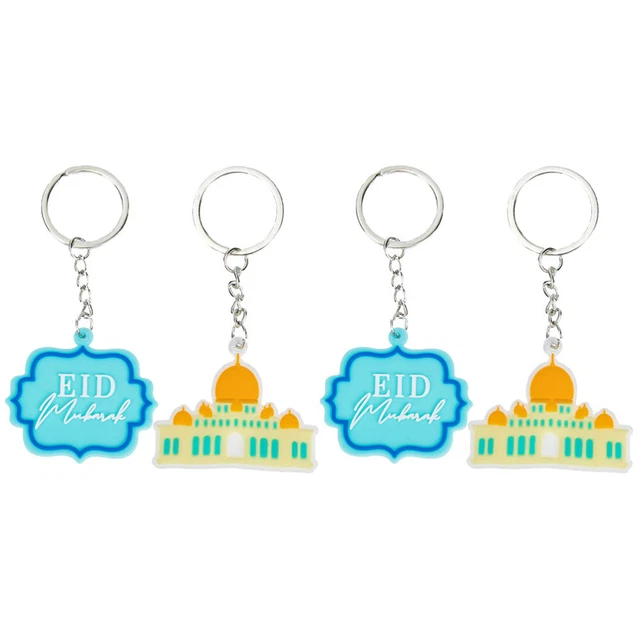 4 Pcs Couple Key Chains Eid Keychain Women Backpack Purse Metal Wallet Men Bags