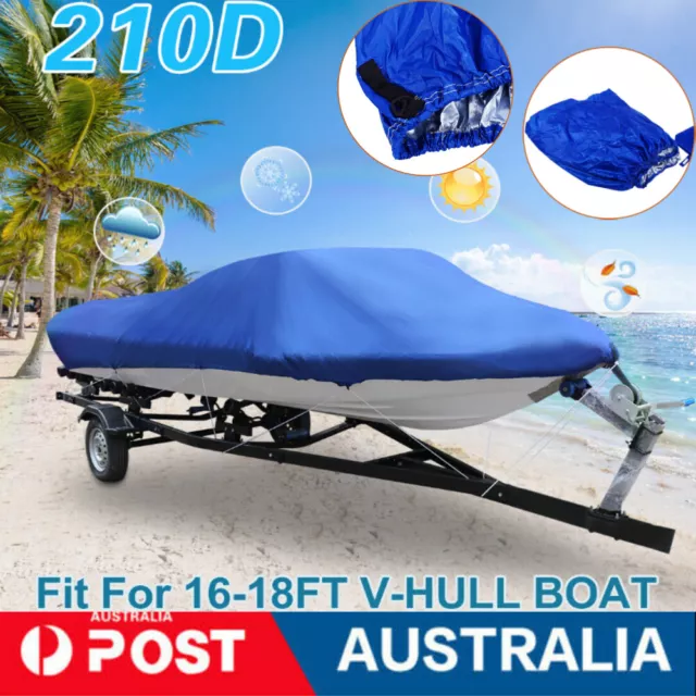 14ft-16ft Premium Heavy Duty 210D Grade Trailerable Boat Cover  AU SHIP