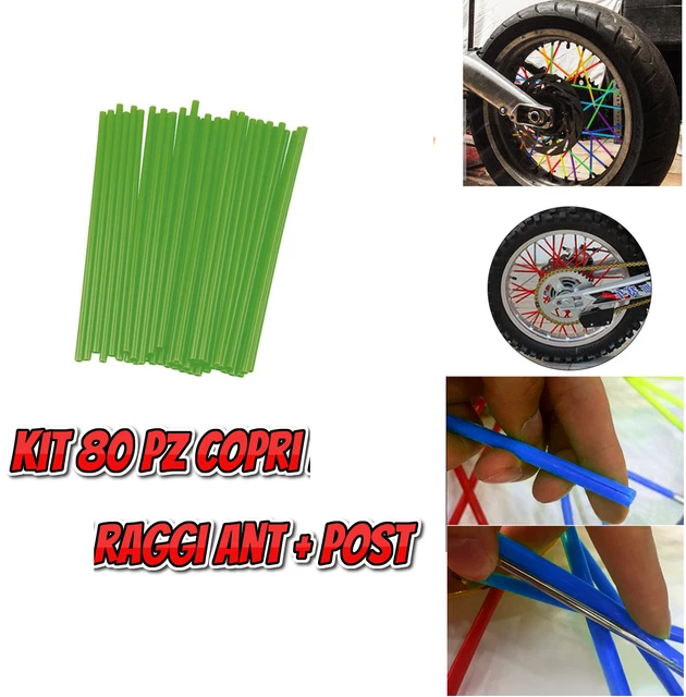Kit Cover Copri Raggi di colore VERDE Specifico per moto BMW