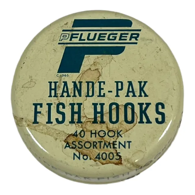 PFLUEGER HANDE-PAK FISH HOOKS TIN Assortment #4005 Vintage Original  Packaging $14.94 - PicClick