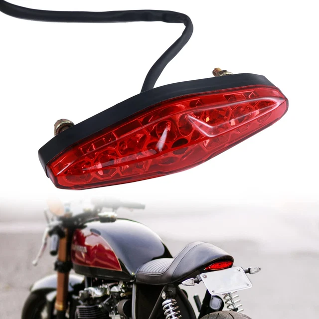 YnGia Feu Arrière Moto Universel 12V - LED, Clignotants Intégrés, Lentille Fumée, Étanche