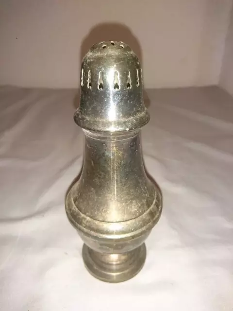 Ancien Beau Saupoudreuse A Sucre Sucrier Metal Argente 1950