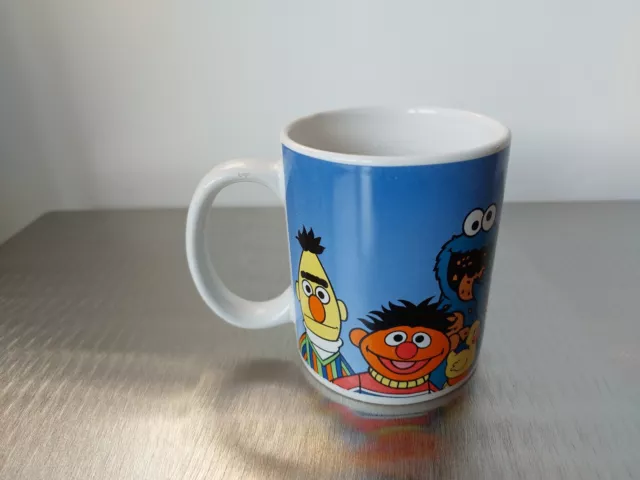 Vintage Sesamstraße Kaffeebecher Tasse Pott Mug Ernie & Bert NDR 1999