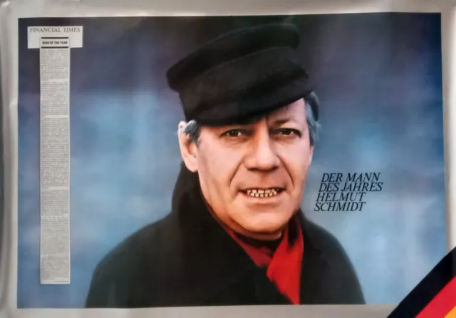 Plakat - Der Mann des Jahres. Helmut Schmidt.