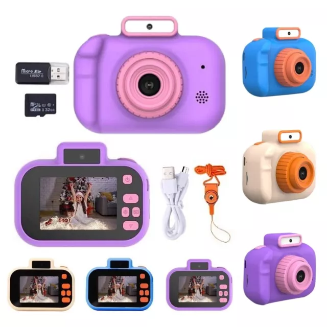 HD Dual-Camera Digital Kids Camera 2inch IPS Screen USB Charging Children's toys