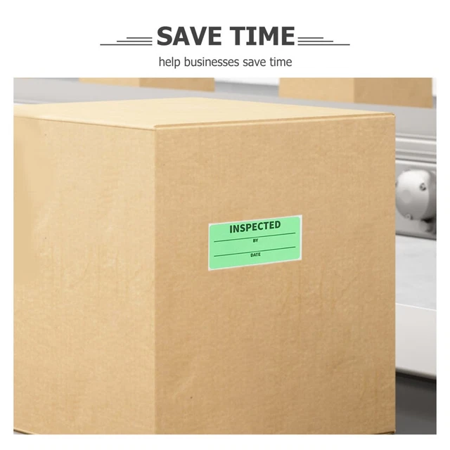 2 ROLLS WAREHOUSE Inventory Labels Container Inspected by Stickers £16. ...