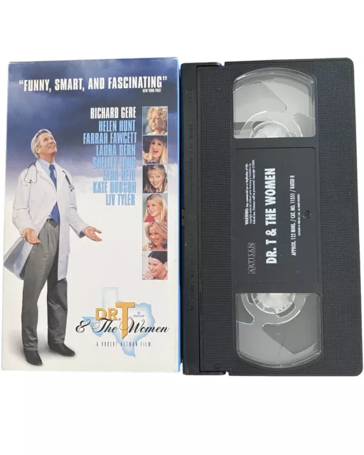 Dr T & The Women- VHS Comedy 2001 Richard Gere, Farrah Faucet. Free Shipping!