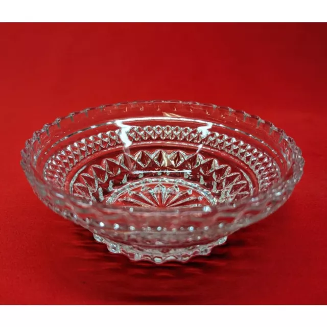 Wexford Clear by Anchor Hocking Vintage 5 1/2" Pressed Glass Fruit Dessert Bowls