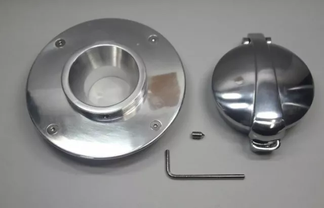 2,5" MONZA KIT poliert, Tankdeckel mit Adapter, BMW K-Modelle 2