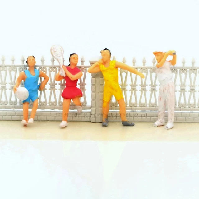 Lot De 100 Figurines Peintes 1/100 - Personnages Réalistes Pour Dioramas, Maquettes Ou Jeux De Plateau