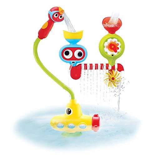 Yookidoo Bath Toy - Submarine Spray Station, Water Pump w Hand Shower & More-2+